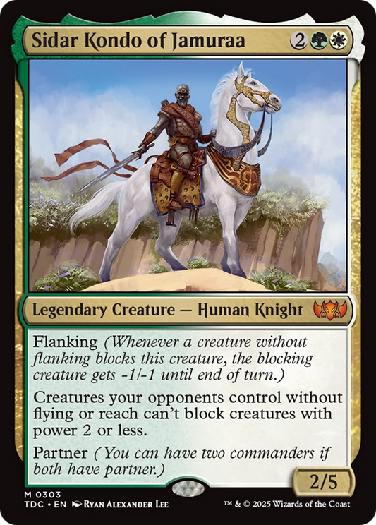 Sidar Kondo of Jamuraa (TDC-303) - Tarkir: Dragonstorm Commander - Premium MTG Single from Wizards of the Coast - Just $0.08! Shop now at Game Crave Tournament Store