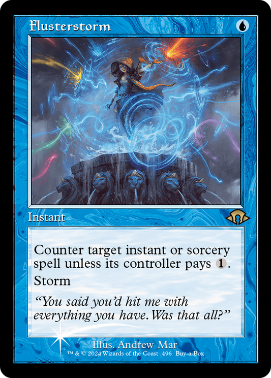 Flusterstorm (MH3-496) - Modern Horizons 3 Foil - Premium MTG Single from Wizards of the Coast - Just $5.23! Shop now at Game Crave Tournament Store