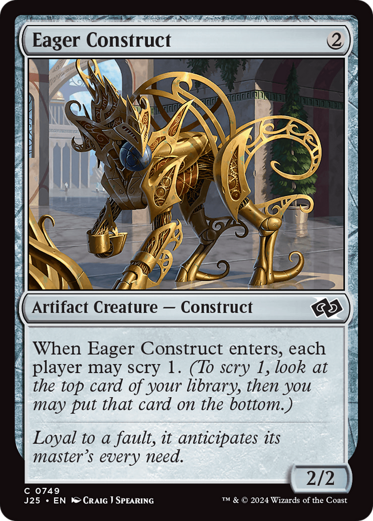 Eager Construct (J25-749) - Foundations Jumpstart - Premium MTG Single from Wizards of the Coast - Just $0.25! Shop now at Game Crave Tournament Store