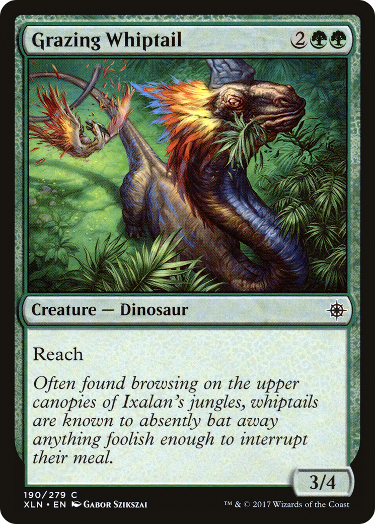 Grazing Whiptail (XLN-190) - Ixalan Foil - Premium MTG Single from Wizards of the Coast - Just $0.25! Shop now at Game Crave Tournament Store
