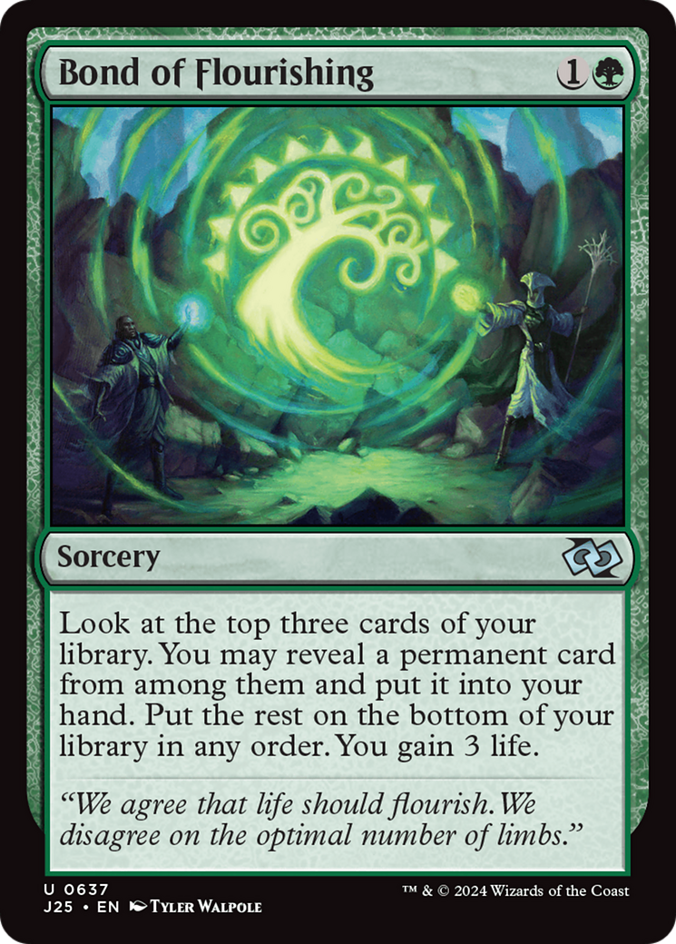 Bond of Flourishing (J25-637) - Foundations Jumpstart - Premium MTG Single from Wizards of the Coast - Just $0.25! Shop now at Game Crave Tournament Store