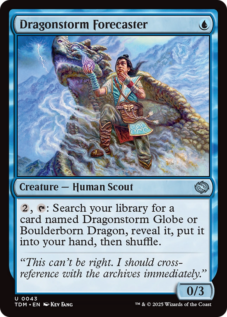 Dragonstorm Forecaster (TDM-043) - Tarkir: Dragonstorm Foil - Premium MTG Single from Wizards of the Coast - Just $0.08! Shop now at Game Crave Tournament Store