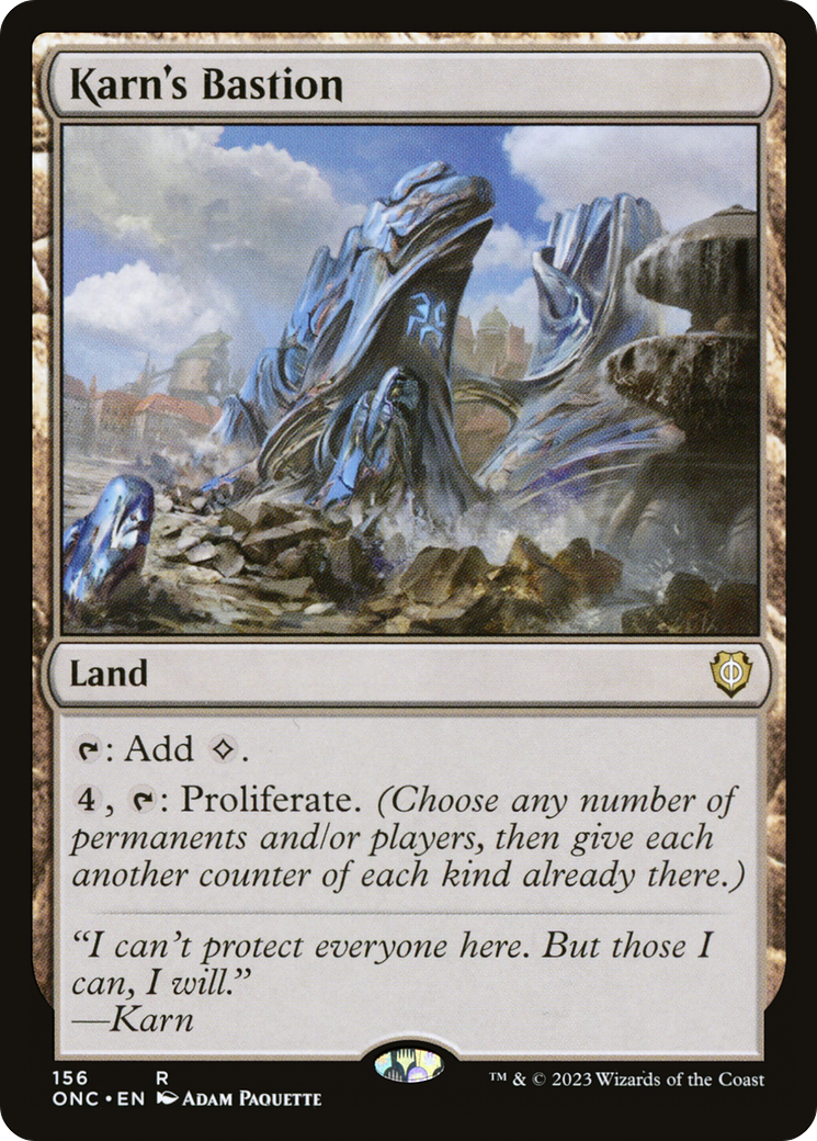 Karn's Bastion (ONC-156) - Phyrexia: All Will Be One Commander - Premium MTG Single from Wizards of the Coast - Just $2.89! Shop now at Game Crave Tournament Store