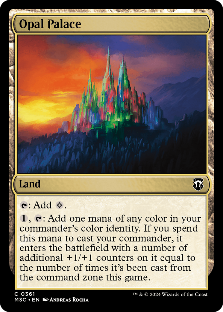 Opal Palace (M3C-361) - Modern Horizons 3 Commander - Premium MTG Single from Wizards of the Coast - Just $0.25! Shop now at Game Crave Tournament Store