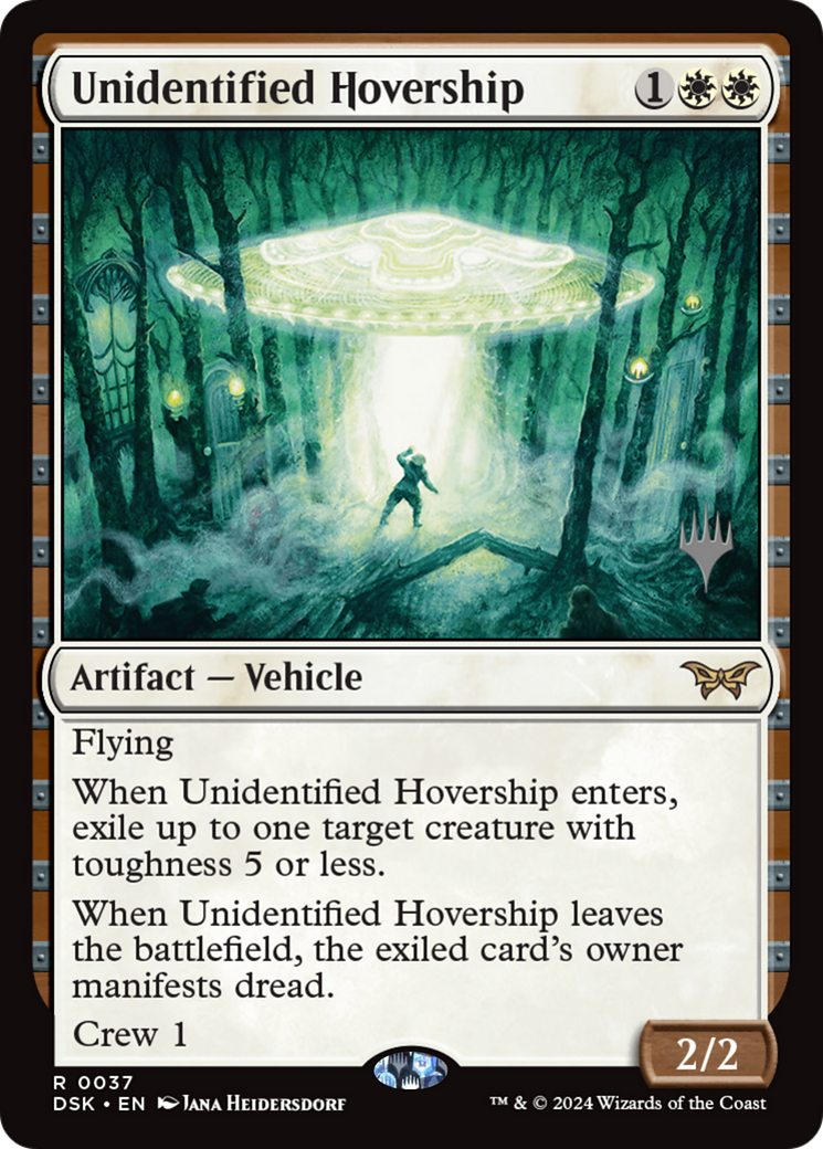 Unidentified Hovership (PDSK-37P) - Duskmourn: House of Horror Promos - Premium MTG Single from Wizards of the Coast - Just $0.31! Shop now at Game Crave Tournament Store