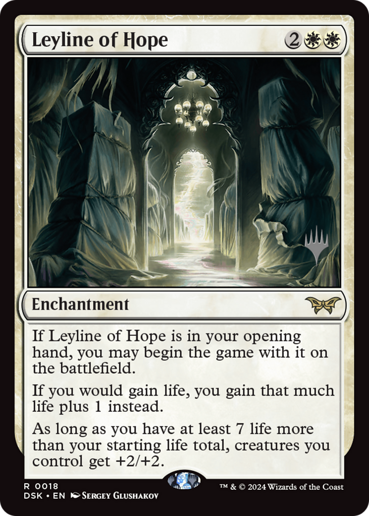 Leyline of Hope (PDSK-18P) - Duskmourn: House of Horror Promos - Premium MTG Single from Wizards of the Coast - Just $0.70! Shop now at Game Crave Tournament Store