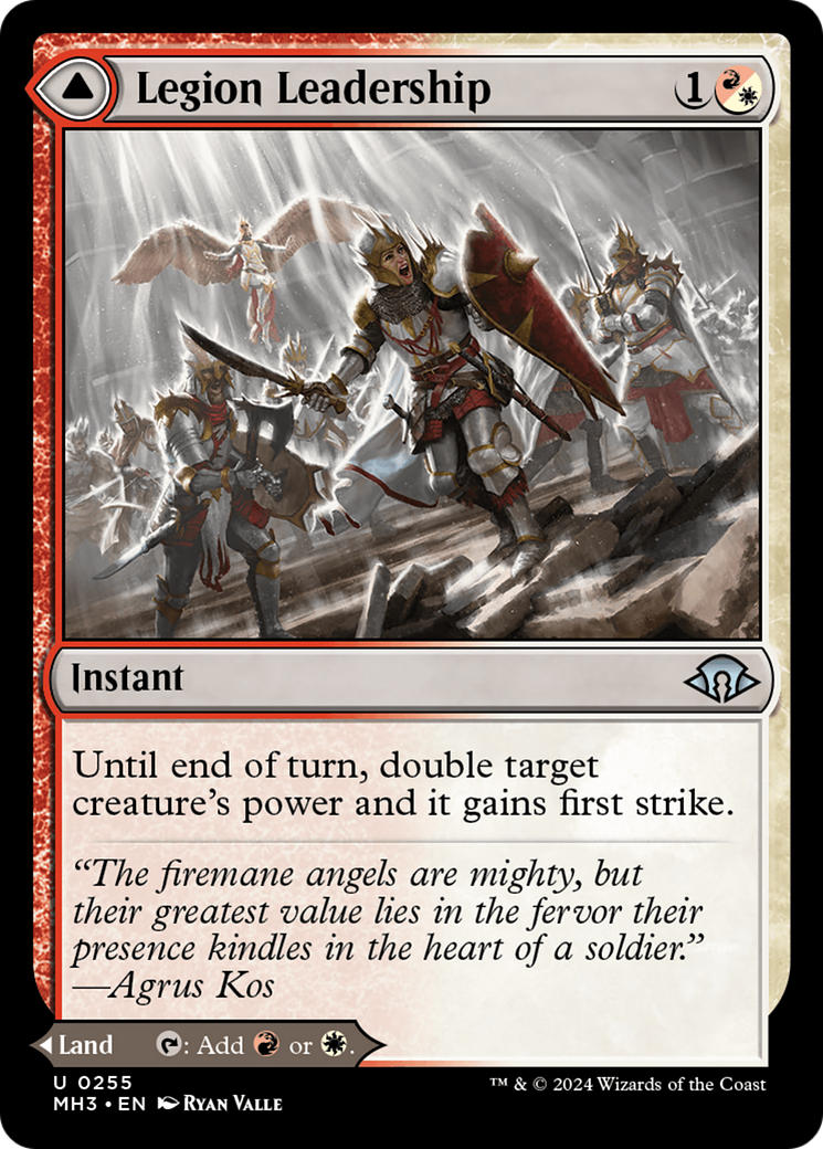 Legion Leadership // Legion Stronghold (MH3-255) - Modern Horizons 3 - Premium MTG Single from Wizards of the Coast - Just $0.34! Shop now at Game Crave Tournament Store
