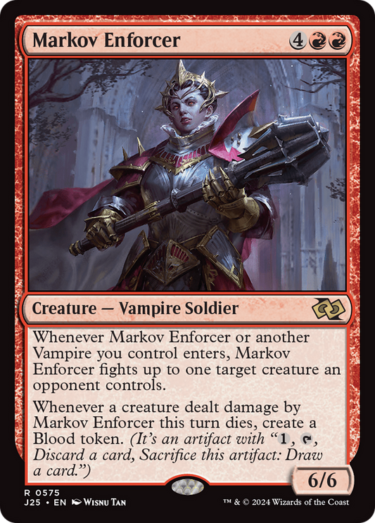Markov Enforcer (J25-575) - Foundations Jumpstart - Premium MTG Single from Wizards of the Coast - Just $0.25! Shop now at Game Crave Tournament Store