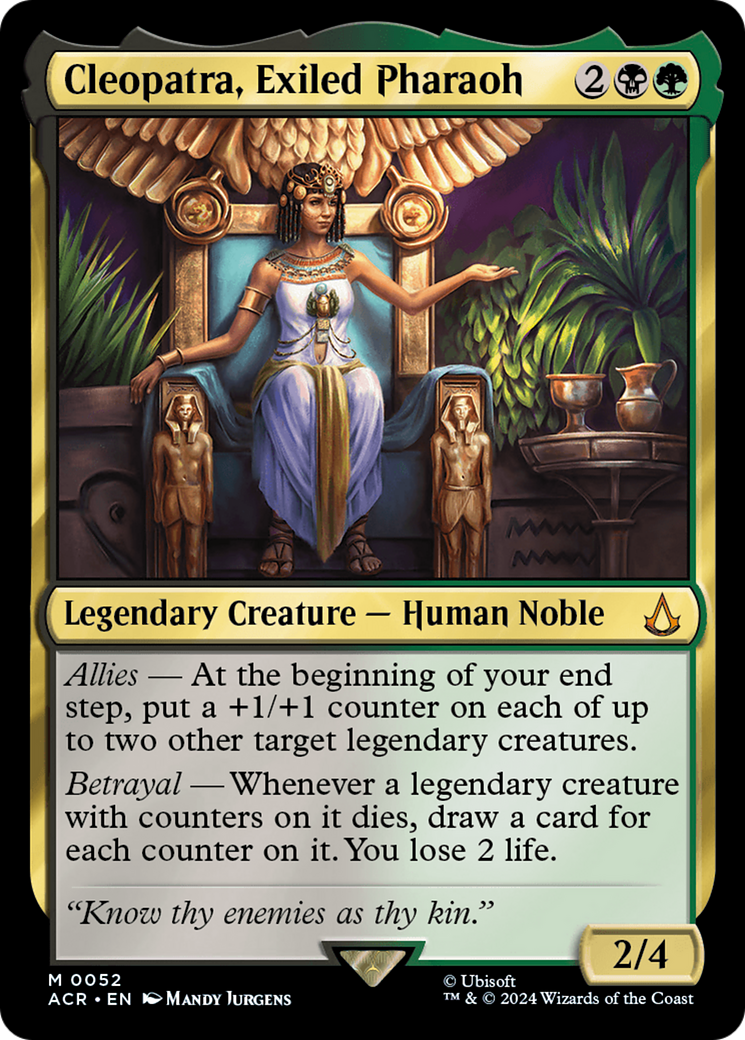 Cleopatra, Exiled Pharaoh (ACR-052) - Assassin's Creed - Premium MTG Single from Wizards of the Coast - Just $1.30! Shop now at Game Crave Tournament Store