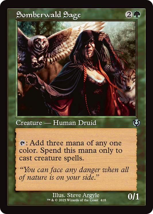 Somberwald Sage (Retro Frame) (-418) - Innistrad Remastered - Premium MTG Single from Wizards of the Coast - Just $0.26! Shop now at Game Crave Tournament Store