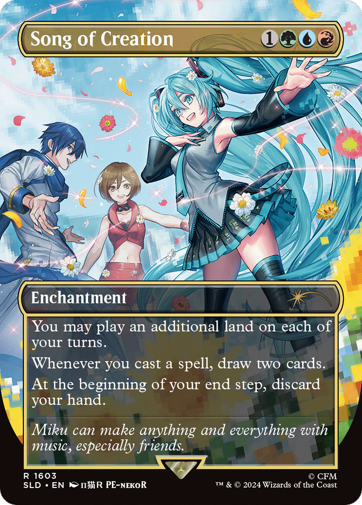 Song of Creation (SLD-1603) - Secret Lair Drop (Borderless) - Premium MTG Single from Wizards of the Coast - Just $5.65! Shop now at Game Crave Tournament Store