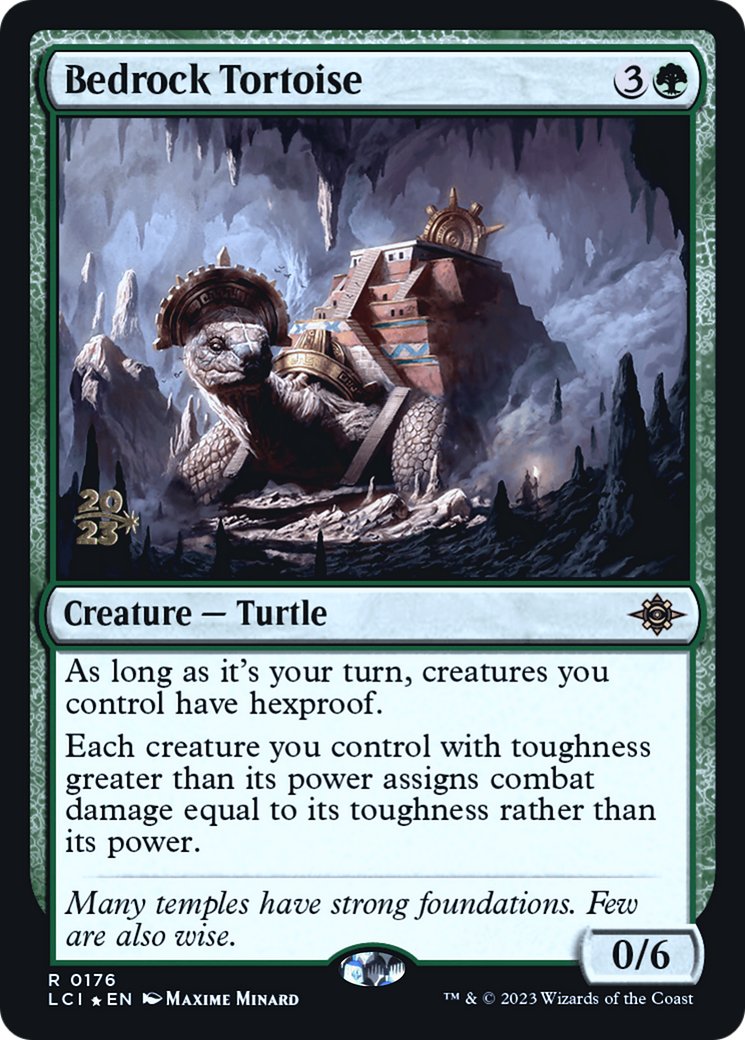 Bedrock Tortoise (PLCI-176S) - The Lost Caverns of Ixalan Promos Foil - Premium MTG Single from Wizards of the Coast - Just $0.76! Shop now at Game Crave Tournament Store