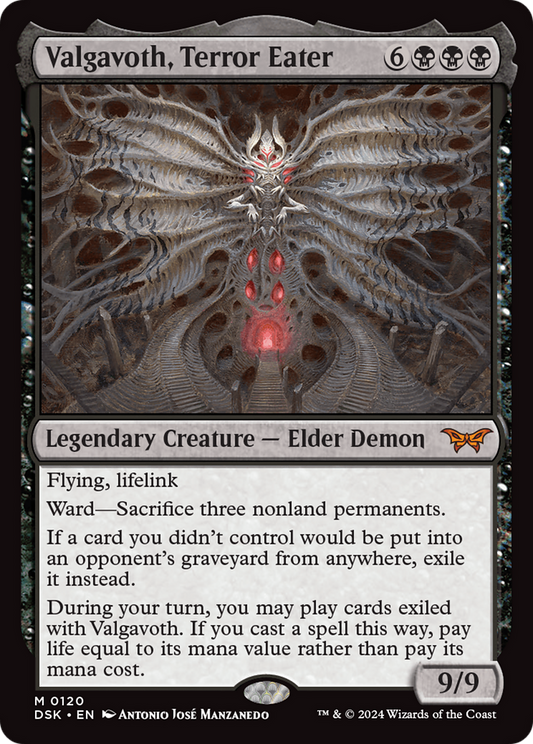 Valgavoth, Terror Eater (DSK-120) - Duskmourn: House of Horror - Premium MTG Single from Wizards of the Coast - Just $10.23! Shop now at Game Crave Tournament Store