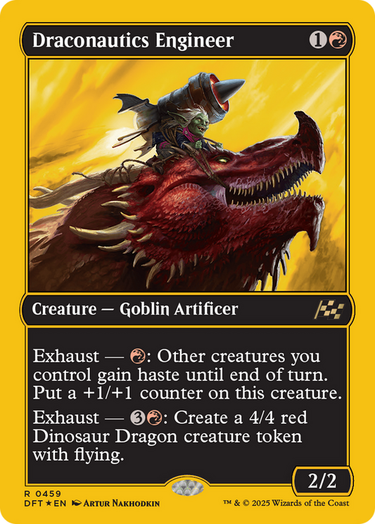 Draconautics Engineer (First-Place Foil) (DFT-459) - Aetherdrift Foil - Premium MTG Single from Wizards of the Coast - Just $0.45! Shop now at Game Crave Tournament Store