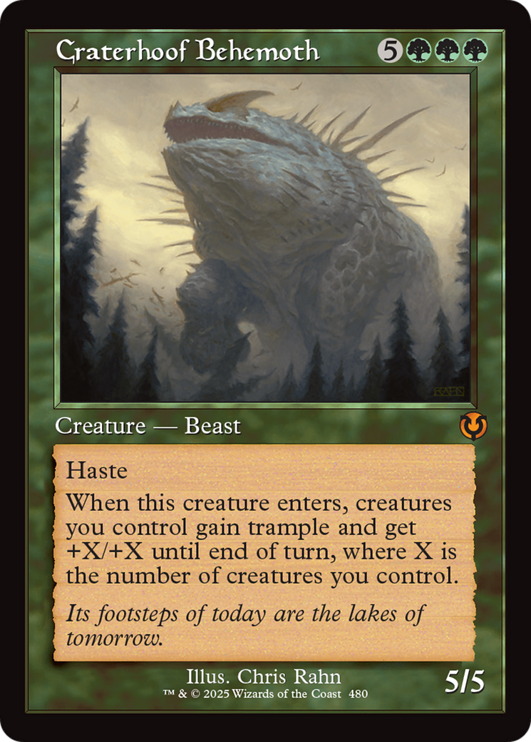 Craterhoof Behemoth (Retro Frame) (-480) - Innistrad Remastered Foil - Premium MTG Single from Wizards of the Coast - Just $16.60! Shop now at Game Crave Tournament Store