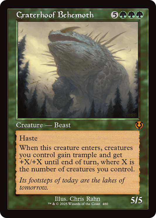 Craterhoof Behemoth (Retro Frame) (-480) - Innistrad Remastered Foil - Premium MTG Single from Wizards of the Coast - Just $16.60! Shop now at Game Crave Tournament Store