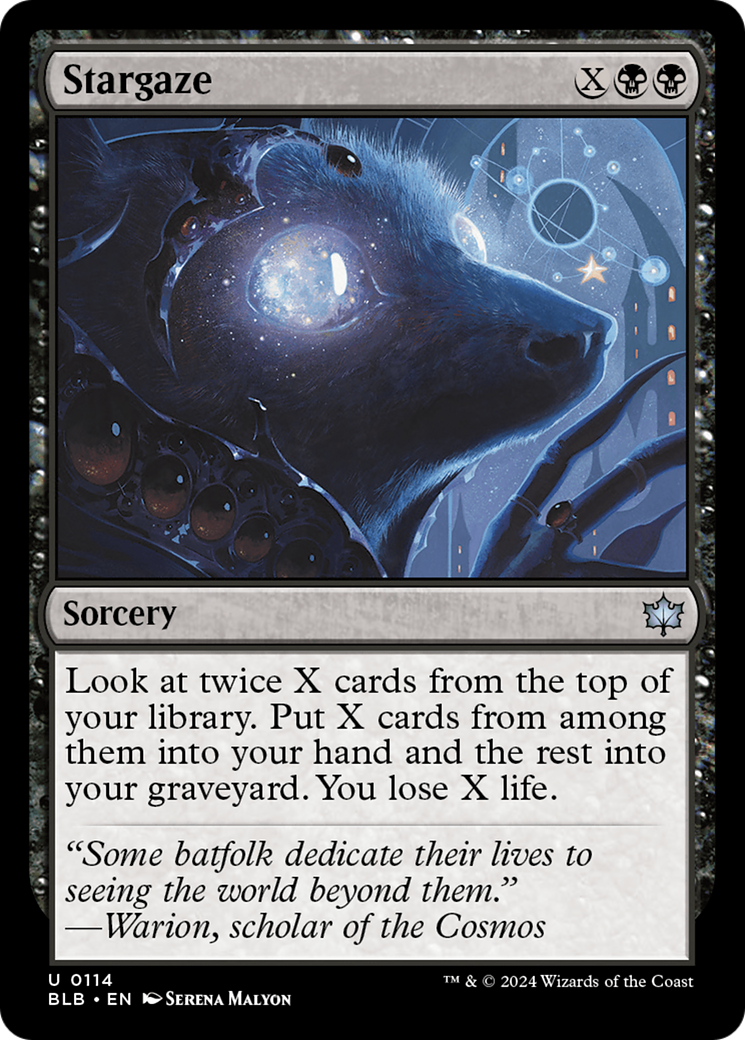 Stargaze (BLB-114) - Bloomburrow - Premium MTG Single from Wizards of the Coast - Just $0.25! Shop now at Game Crave Tournament Store