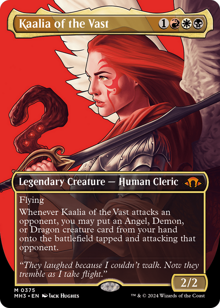 Kaalia of the Vast (MH3-375) - Modern Horizons 3 (Borderless) Foil - Premium MTG Single from Wizards of the Coast - Just $15.78! Shop now at Game Crave Tournament Store