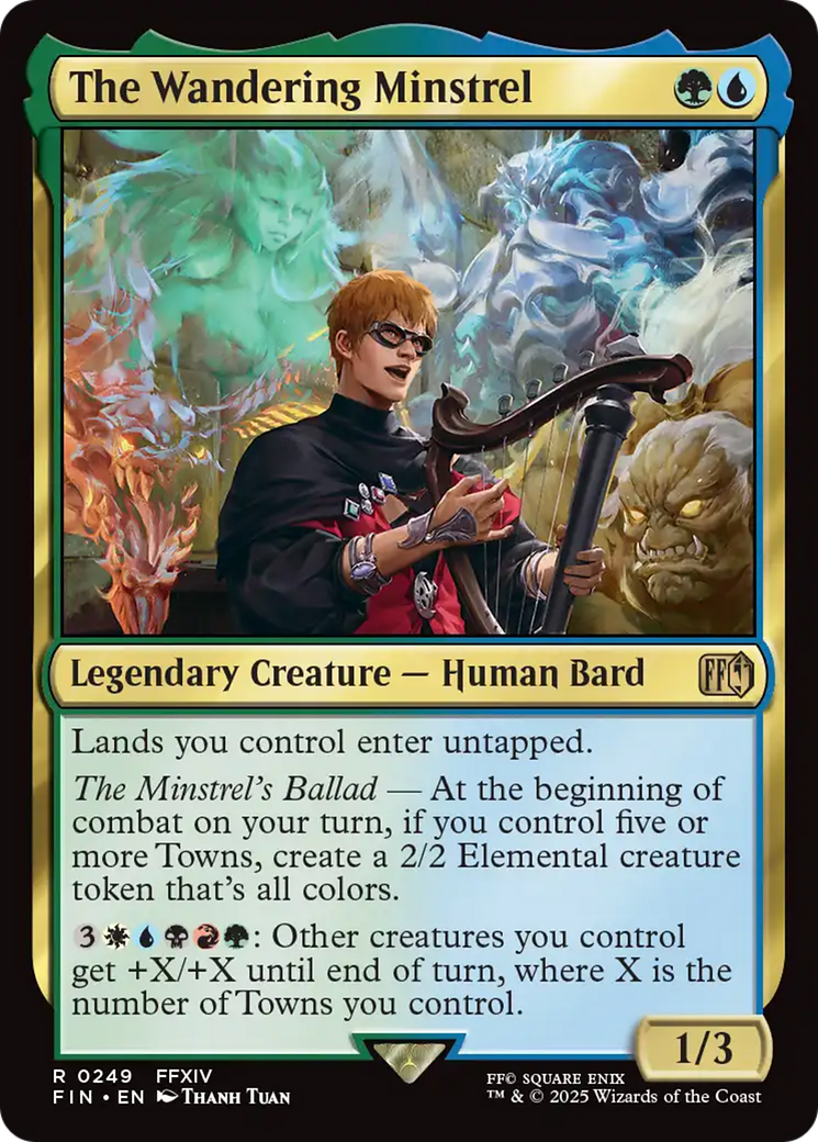 The Wandering Minstrel (FIN-249) - FINAL FANTASY Foil - Premium MTG Single from Wizards of the Coast - Just $0.50! Shop now at Game Crave Tournament Store