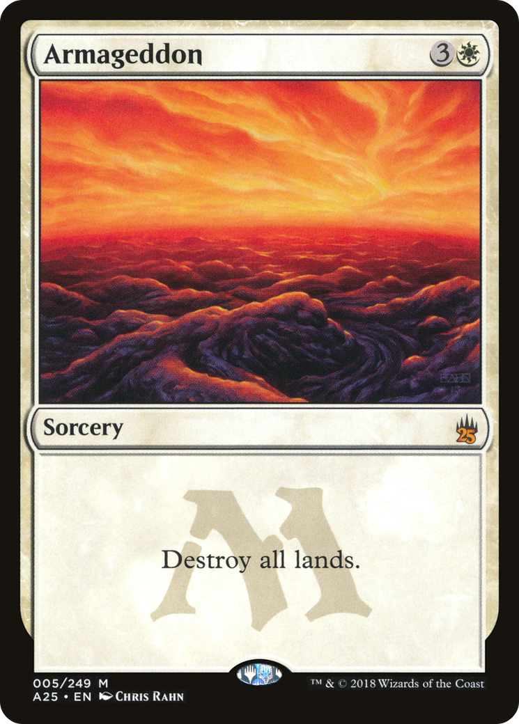 Armageddon (A25-005) - Masters 25 - Premium MTG Single from Wizards of the Coast - Just $14.29! Shop now at Game Crave Tournament Store