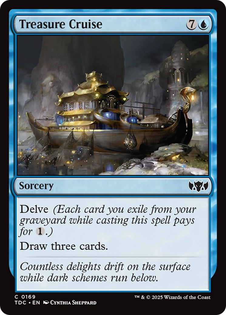 Treasure Cruise (TDC-169) - Tarkir: Dragonstorm Commander - Premium MTG Single from Wizards of the Coast - Just $0.08! Shop now at Game Crave Tournament Store