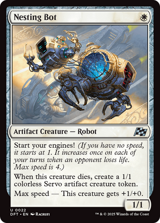 Nesting Bot (DFT-022) - Aetherdrift Foil - Premium MTG Single from Wizards of the Coast - Just $0.09! Shop now at Game Crave Tournament Store