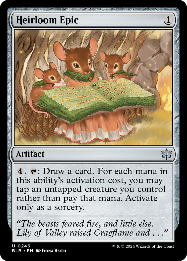 Heirloom Epic (BLB-246) - Bloomburrow - Premium MTG Single from Wizards of the Coast - Just $0.25! Shop now at Game Crave Tournament Store