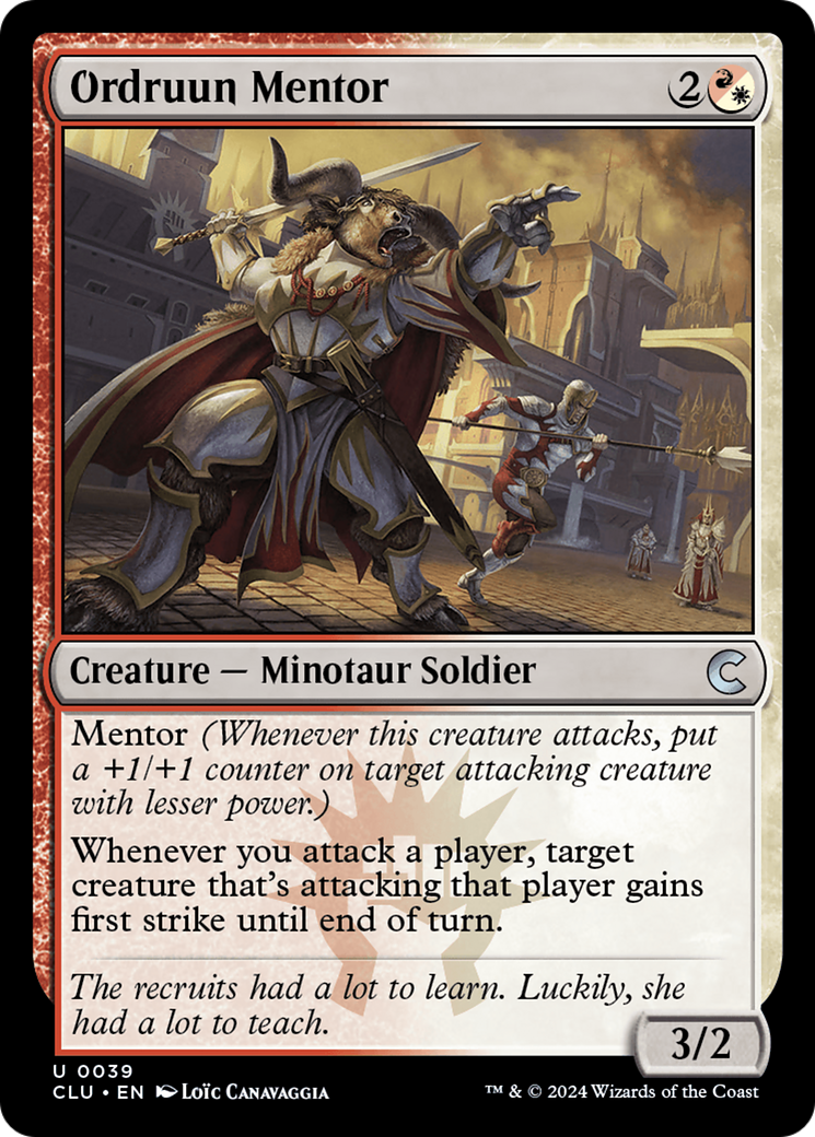 Ordruun Mentor (CLU-039) - Ravnica: Clue Edition - Premium MTG Single from Wizards of the Coast - Just $0.25! Shop now at Game Crave Tournament Store