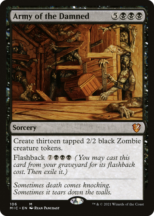 Army of the Damned (MIC-106) - Midnight Hunt Commander - Premium MTG Single from Wizards of the Coast - Just $0.52! Shop now at Game Crave Tournament Store