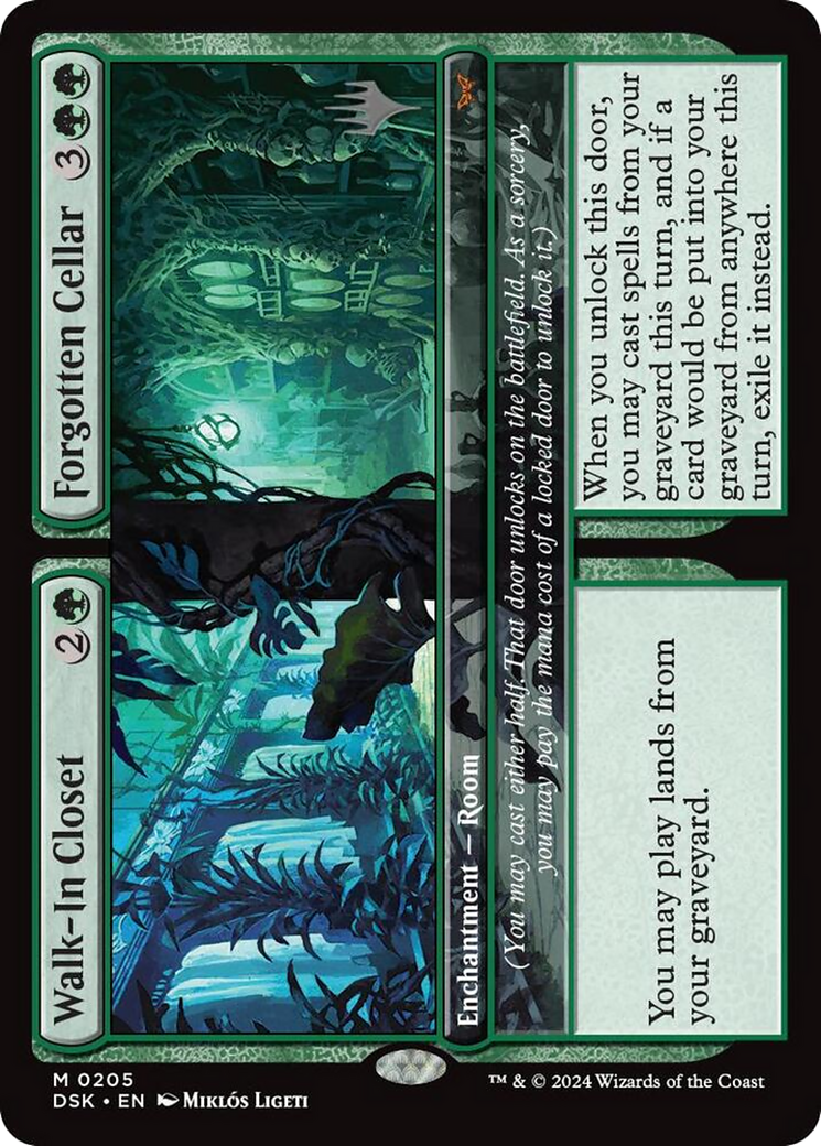 Walk-In Closet // Forgotten Cellar (PDSK-205P) - Duskmourn: House of Horror Promos Foil - Premium MTG Single from Wizards of the Coast - Just $6.38! Shop now at Game Crave Tournament Store