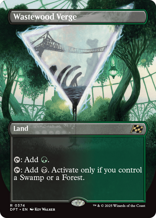 Wastewood Verge (Borderless) (DFT-374) - Aetherdrift Foil - Premium MTG Single from Wizards of the Coast - Just $1.81! Shop now at Game Crave Tournament Store
