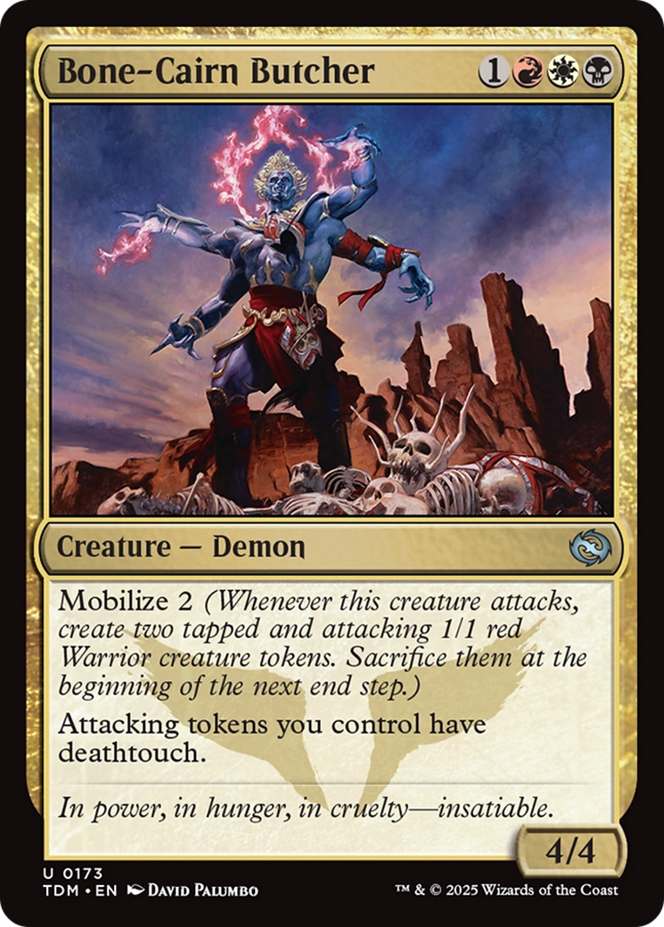 Bone-Cairn Butcher (TDM-173) - Tarkir: Dragonstorm - Premium MTG Single from Wizards of the Coast - Just $0.08! Shop now at Game Crave Tournament Store