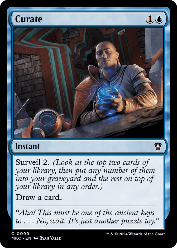 Curate (MKC-099) - Murders at Karlov Manor Commander - Premium MTG Single from Wizards of the Coast - Just $0.23! Shop now at Game Crave Tournament Store