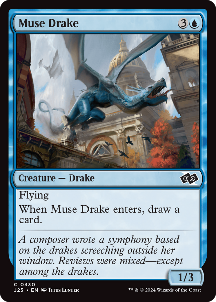 Muse Drake (J25-330) - Foundations Jumpstart - Premium MTG Single from Wizards of the Coast - Just $0.25! Shop now at Game Crave Tournament Store