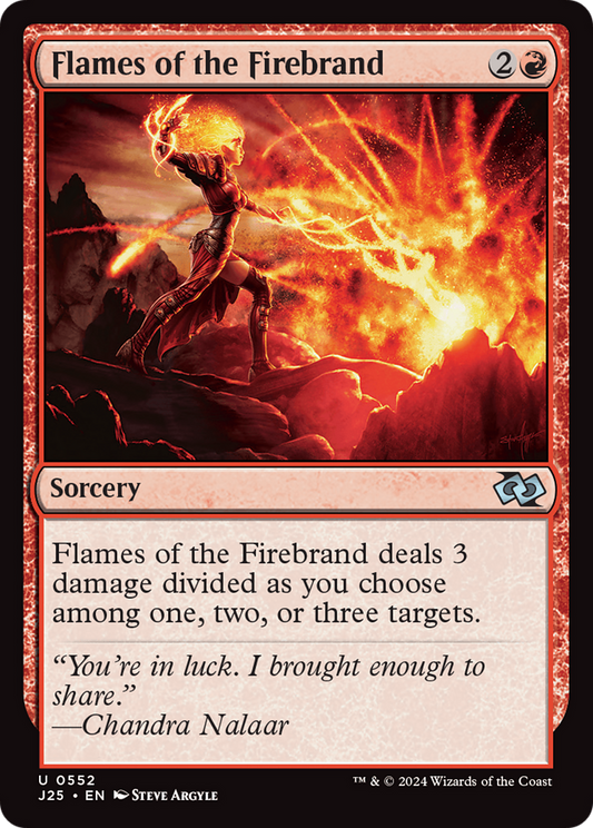 Flames of the Firebrand (J25-552) - Foundations Jumpstart - Premium MTG Single from Wizards of the Coast - Just $0.25! Shop now at Game Crave Tournament Store