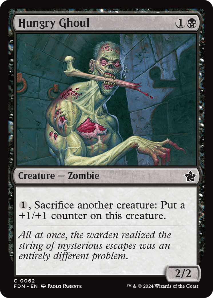 Hungry Ghoul (FDN-062) - Foundations - Premium MTG Single from Wizards of the Coast - Just $0.25! Shop now at Game Crave Tournament Store