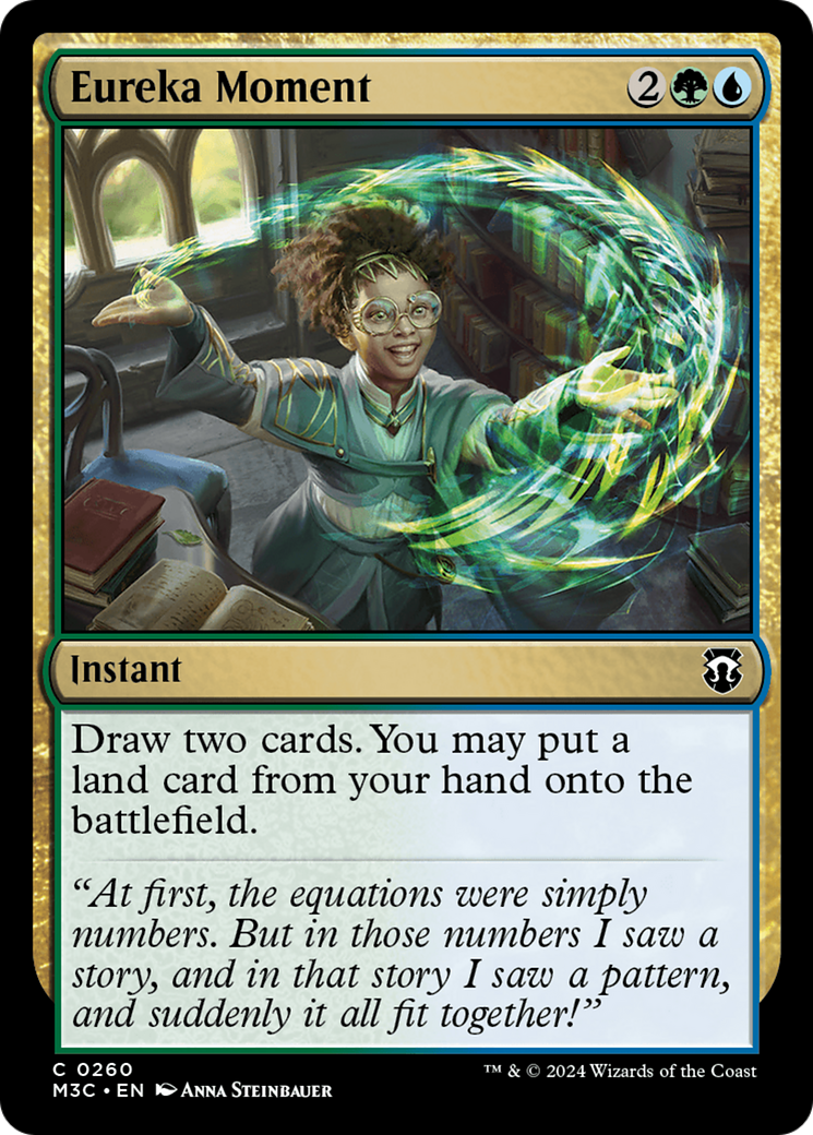 Eureka Moment (M3C-260) - Modern Horizons 3 Commander Foil - Premium MTG Single from Wizards of the Coast - Just $0.25! Shop now at Game Crave Tournament Store