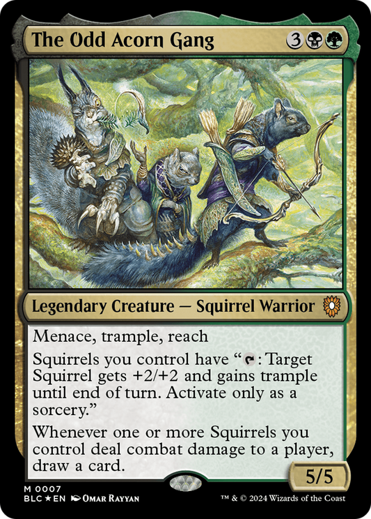 The Odd Acorn Gang (BLC-007) - Bloomburrow Commander Foil - Premium MTG Single from Wizards of the Coast - Just $0.47! Shop now at Game Crave Tournament Store