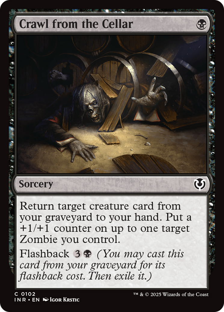 Crawl from the Cellar (-102) - Innistrad Remastered Foil - Premium MTG Single from Wizards of the Coast - Just $0.26! Shop now at Game Crave Tournament Store