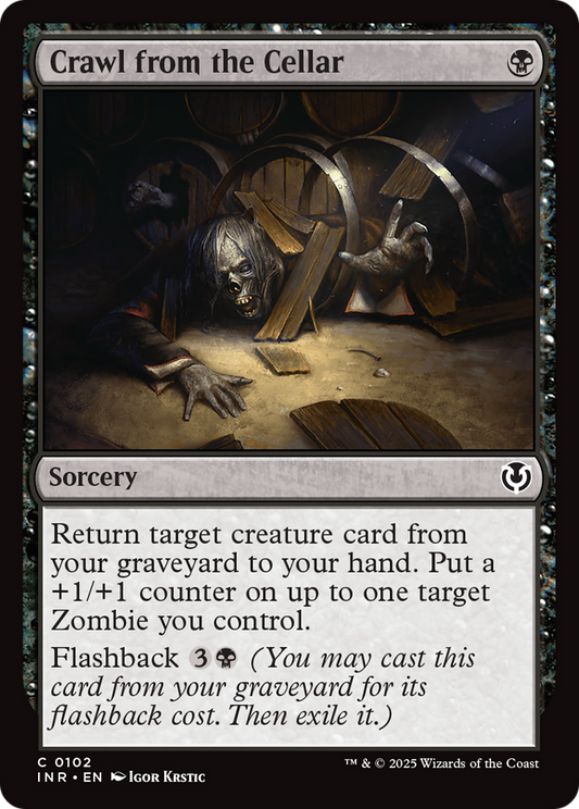 Crawl from the Cellar (-102) - Innistrad Remastered Foil - Premium MTG Single from Wizards of the Coast - Just $0.26! Shop now at Game Crave Tournament Store