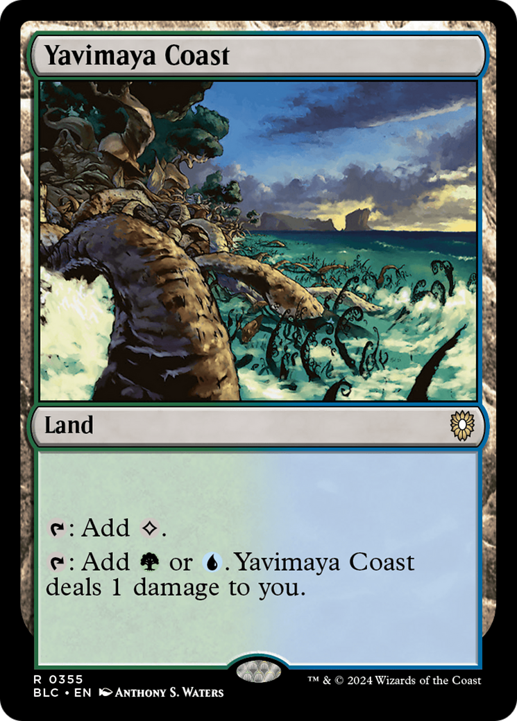 Yavimaya Coast (BLC-355) - Bloomburrow Commander - Premium MTG Single from Wizards of the Coast - Just $0.26! Shop now at Game Crave Tournament Store