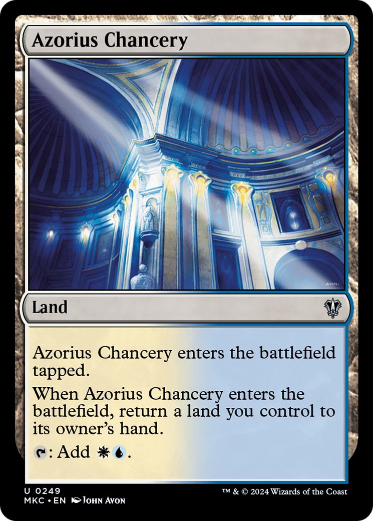 Azorius Chancery (MKC-249) - Murders at Karlov Manor Commander - Premium MTG Single from Wizards of the Coast - Just $0.25! Shop now at Game Crave Tournament Store