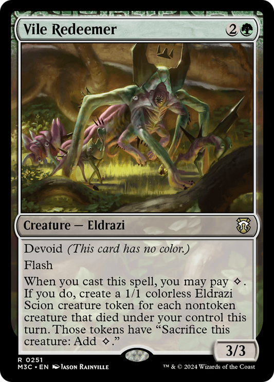 Vile Redeemer (M3C-251) - Modern Horizons 3 Commander - Premium MTG Single from Wizards of the Coast - Just $0.25! Shop now at Game Crave Tournament Store