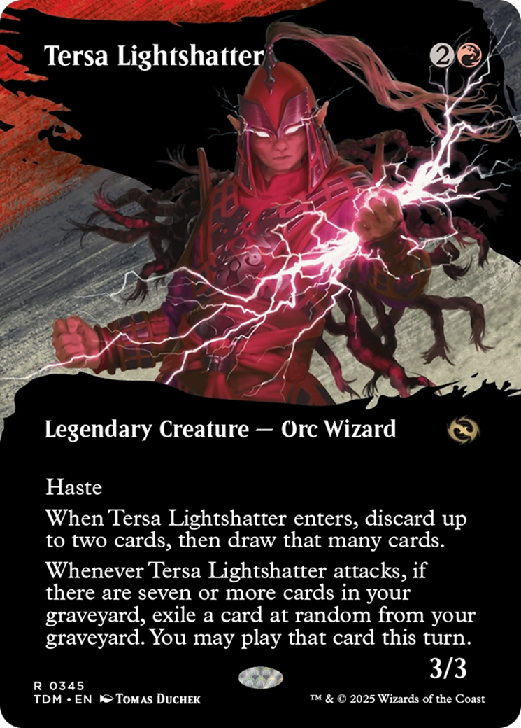 Tersa Lightshatter (TDM-345) - Tarkir: Dragonstorm: (Showcase) (Borderless) - Premium MTG Single from Wizards of the Coast - Just $0.25! Shop now at Game Crave Tournament Store