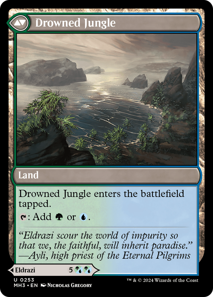 Drowner of Truth // Drowned Jungle (MH3-253) - Modern Horizons 3 Foil - Premium MTG Single from Wizards of the Coast - Just $0.26! Shop now at Game Crave Tournament Store