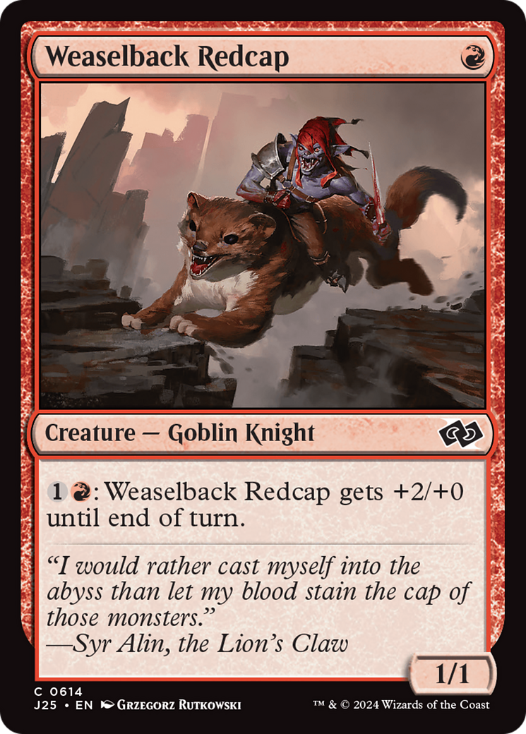 Weaselback Redcap (J25-614) - Foundations Jumpstart - Premium MTG Single from Wizards of the Coast - Just $0.25! Shop now at Game Crave Tournament Store