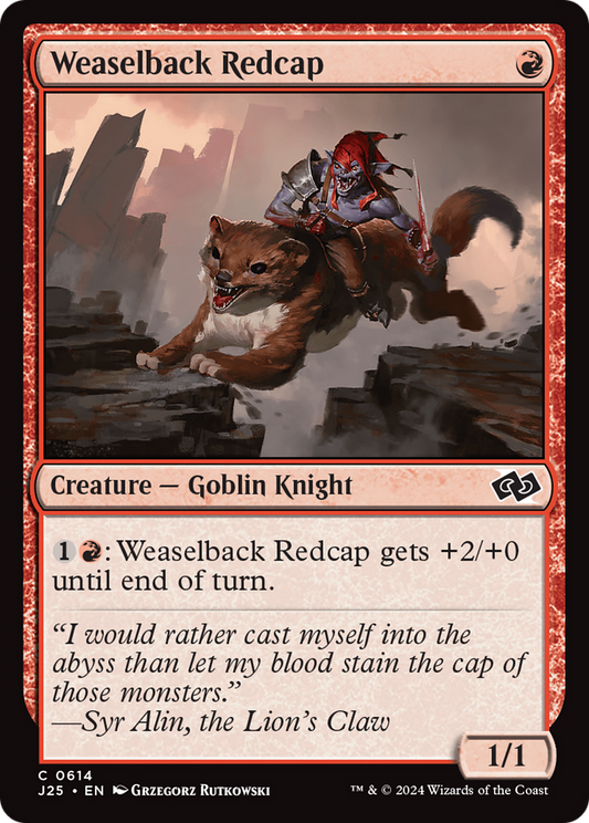 Weaselback Redcap (J25-614) - Foundations Jumpstart - Premium MTG Single from Wizards of the Coast - Just $0.25! Shop now at Game Crave Tournament Store