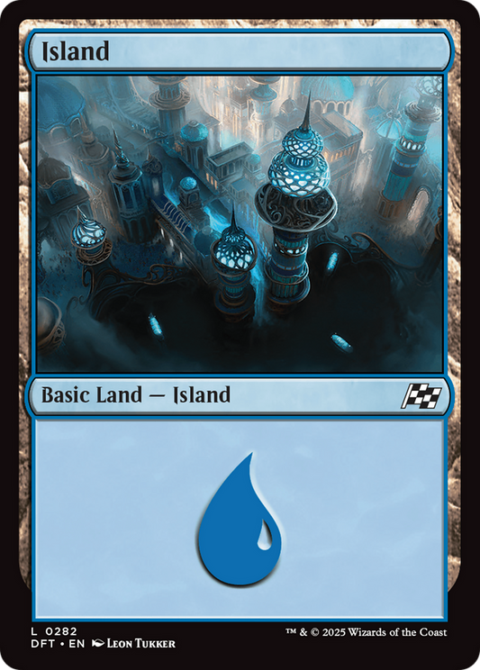 Island (0282) (DFT-282) - Aetherdrift Foil - Premium MTG Single from Wizards of the Coast - Just $0.08! Shop now at Game Crave Tournament Store