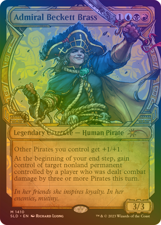 Admiral Beckett Brass (SLD-1410★) - Secret Lair Drop: (Showcase) Foil - Premium MTG Single from Wizards of the Coast - Just $5.38! Shop now at Game Crave Tournament Store