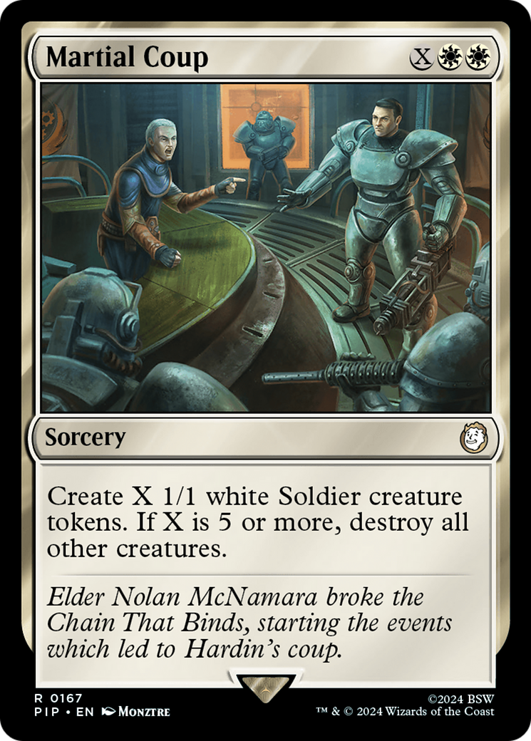 Martial Coup (PIP-167) - Fallout Foil - Premium MTG Single from Wizards of the Coast - Just $0.26! Shop now at Game Crave Tournament Store